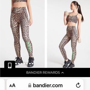 Ganni leopard print leggings